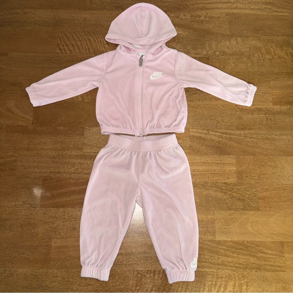 Nike Light Pink Infant Hoodie Set